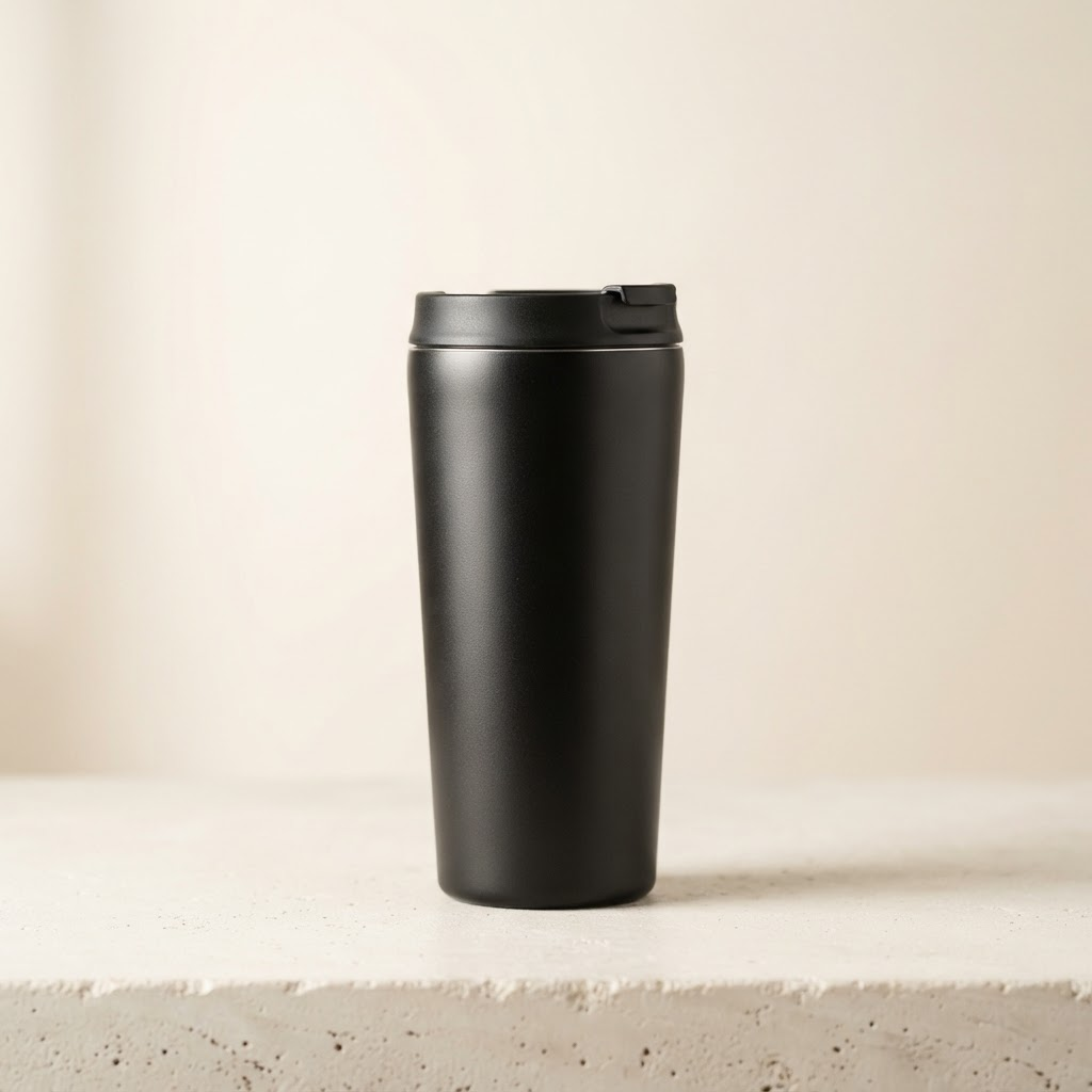The "Registered Neutral" Matte Black Tumbler
